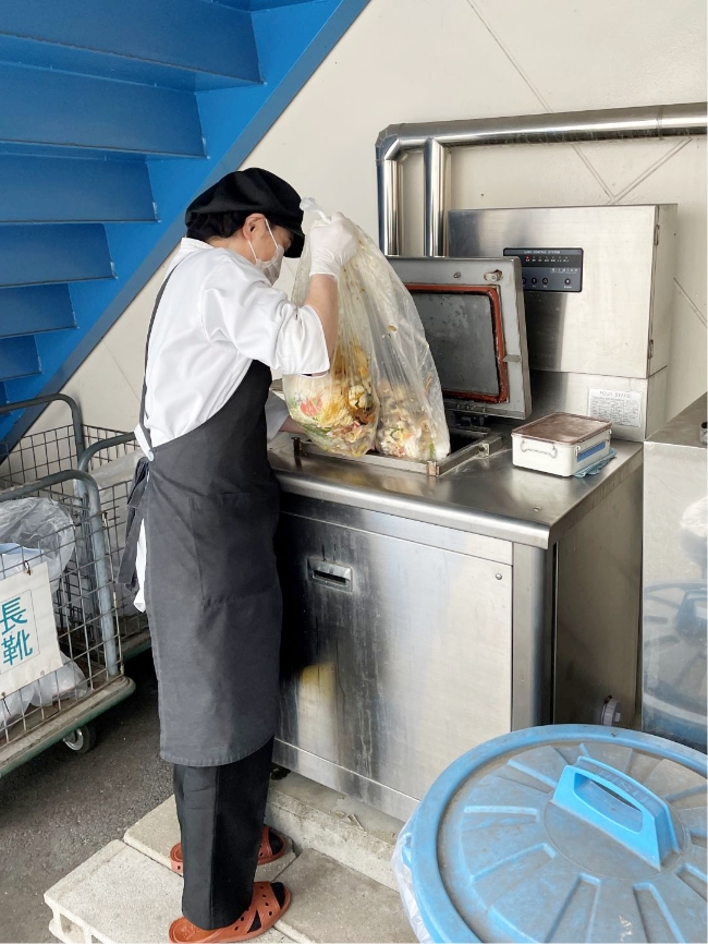 社員食堂での生ごみリサイクル