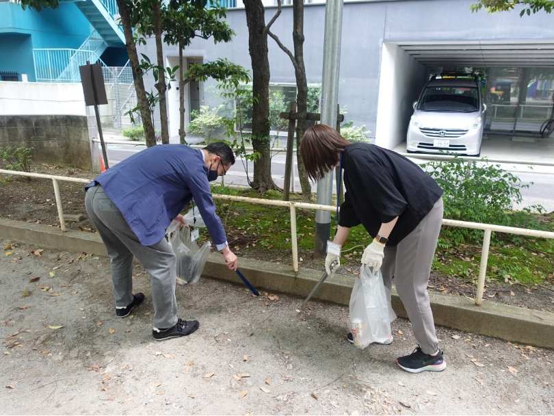 本社及び工場周辺・渋谷駅前清掃活動